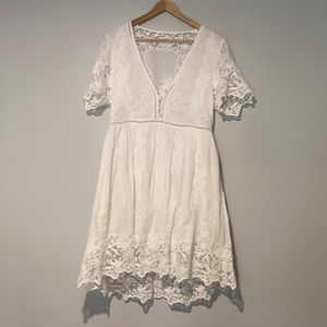 White cotton dress